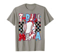 Teeball Mom Leopard Funny Ball Mom T-Shirt - Minimalist Print for Adults - T-Shirt, Sweatshirt, Hoodie