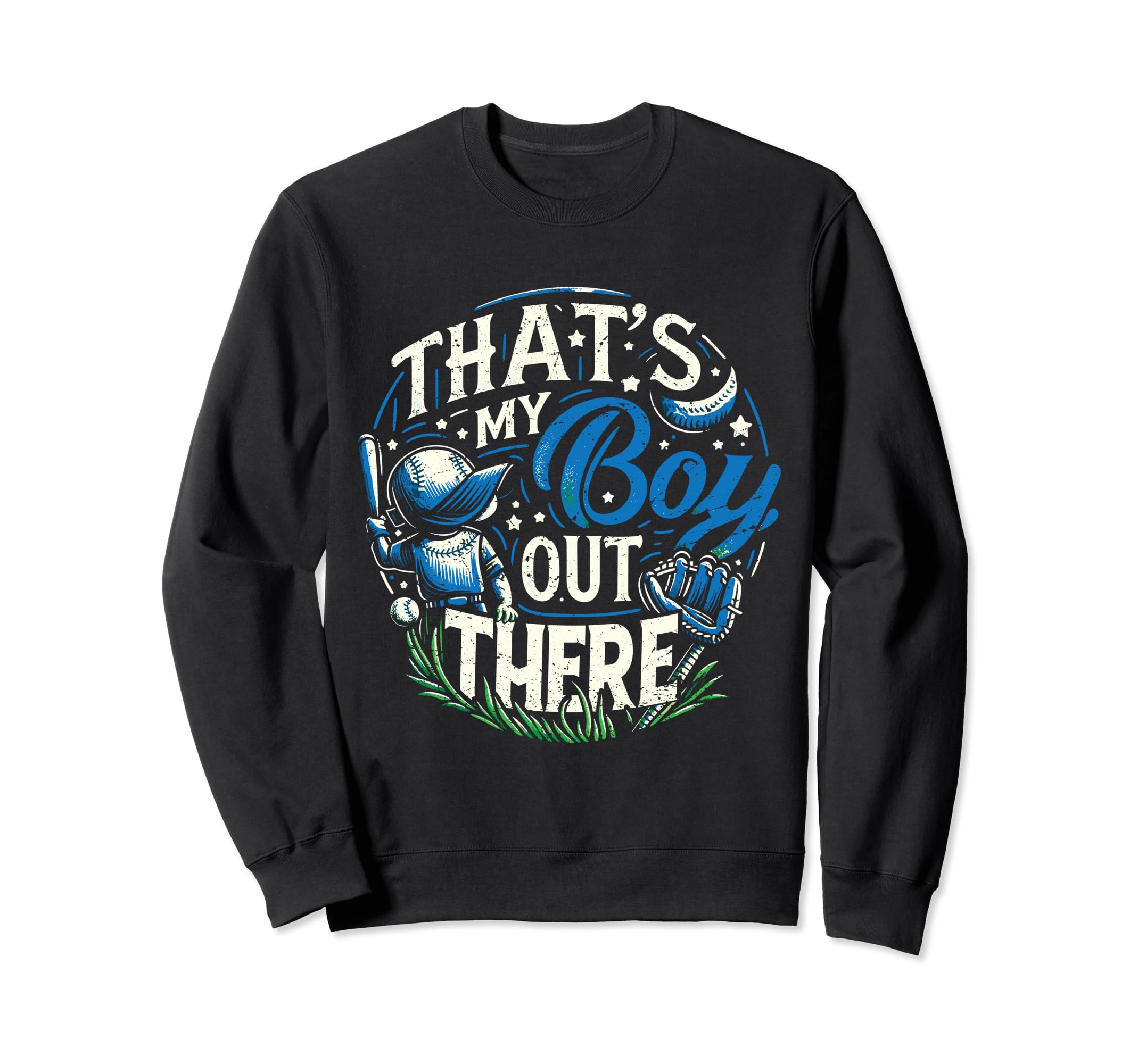 Baseball Dad Son Fathers Day Baseball Sweatshirt - Custom Art Print Unisex - T-Shirt, Sweatshirt, Hoodie