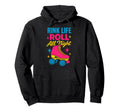 Roller Rink Crew Skate Disco Vibes Hoodie - Aesthetic Graphic for Adults - T-Shirt, Sweatshirt, Hoodie