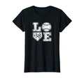 Womens Love Baseball Softball Mom T-Shirt - Fun Novelty Design for Adults - T-Shirt, Sweatshirt, Hoodie