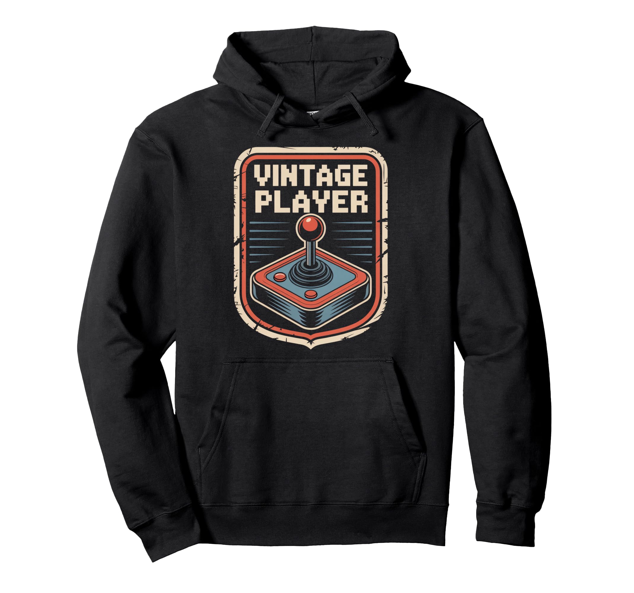 Player Arcade Joystick Gamer Badge Hoodie - Custom Art Print Unisex - T-Shirt, Sweatshirt, Hoodie