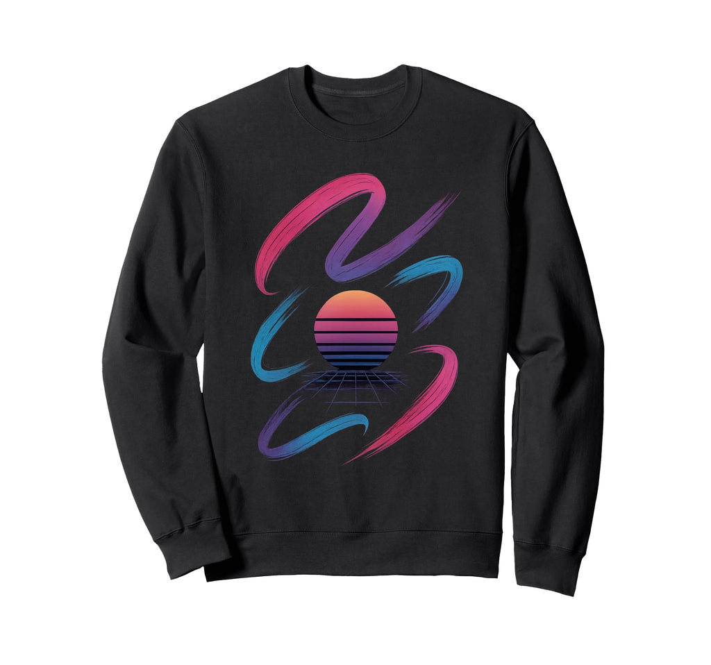 80S Synthwave Sweatshirt - Unique Graphic Unisex - T-Shirt, Sweatshirt, Hoodie