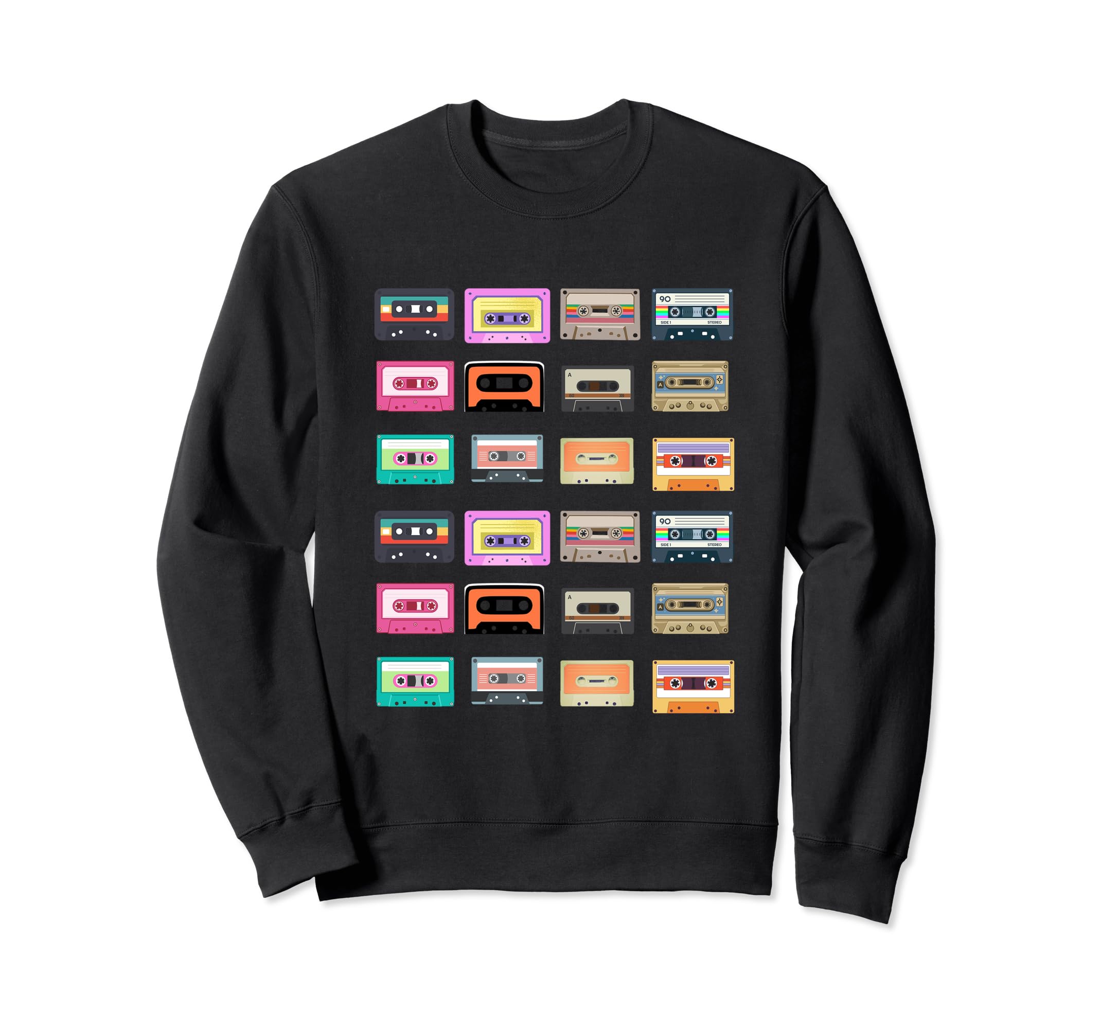 Cassette Tapes 80S 90S Music Sweatshirt - Novelty Apparel Unisex - T-Shirt, Sweatshirt, Hoodie