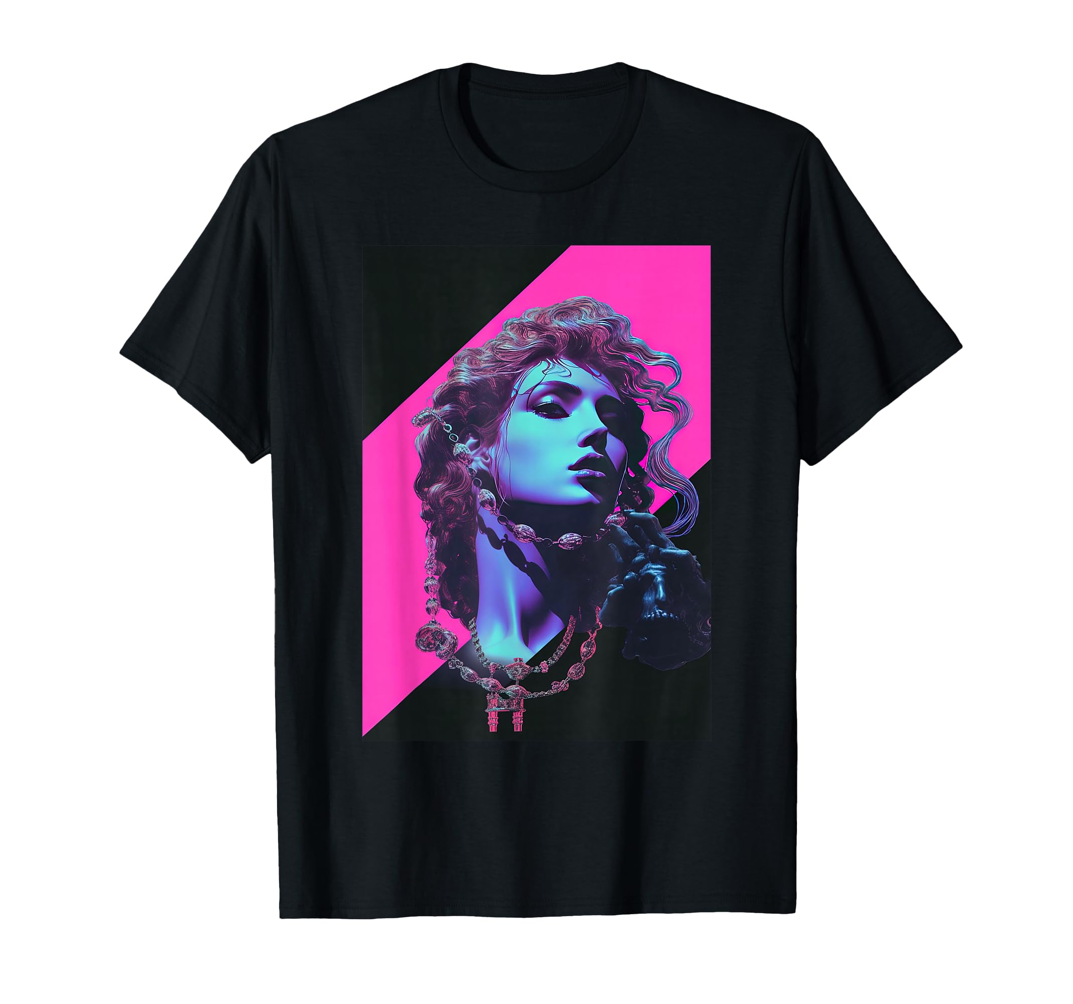 1980S Art Aesthetic Vaporwave Perseus T-Shirt - Custom Art Print Men Women - T-Shirt, Sweatshirt, Hoodie