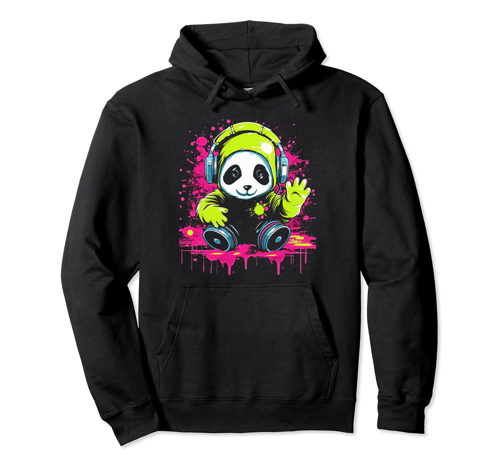 Kawaii Panda Dj Japanese Edm Y2K Aesthetic 46 Hoodie - Graphic Print Unisex - T-Shirt, Sweatshirt, Hoodie