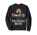 Daddy Birthday Boho Rainbow Party Sweatshirt - Unique Graphic for Adults - T-Shirt, Sweatshirt, Hoodie