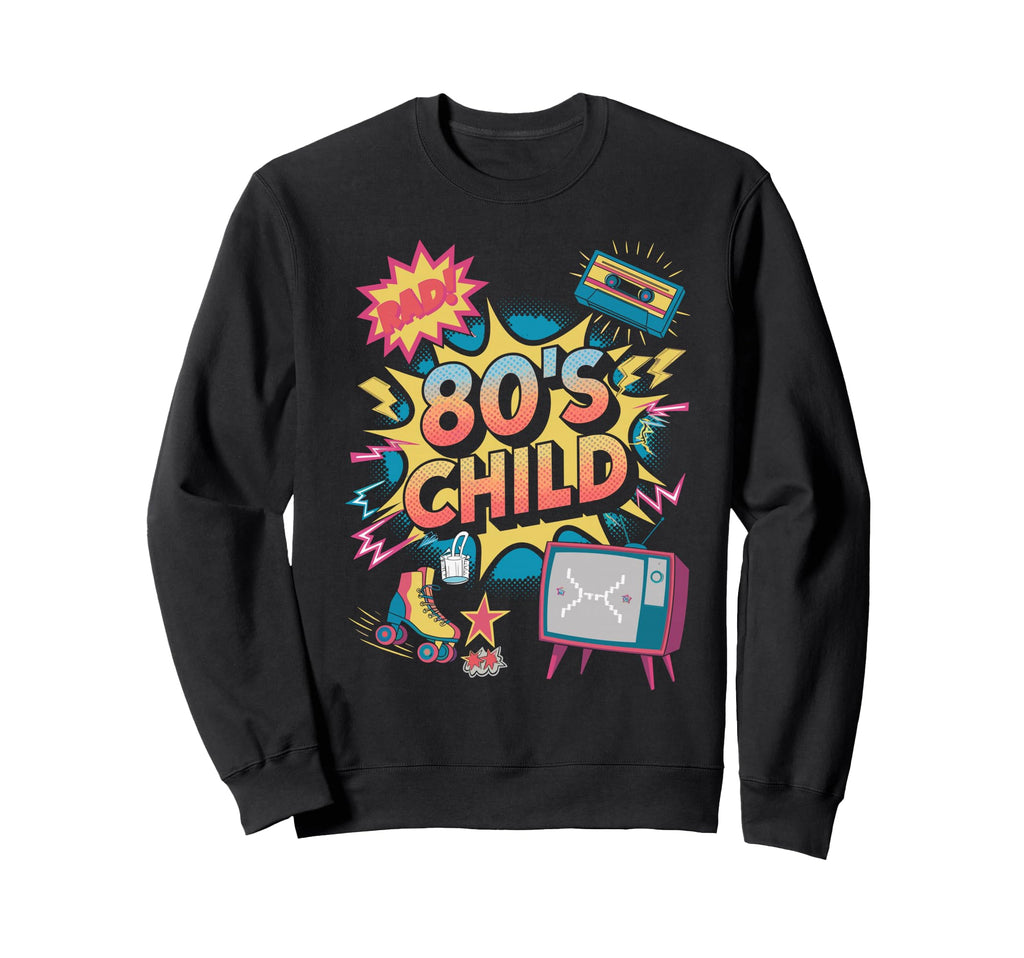 80S Child Rad Cassette Tape Sweatshirt - Custom Art Print Men Women - T-Shirt, Sweatshirt, Hoodie