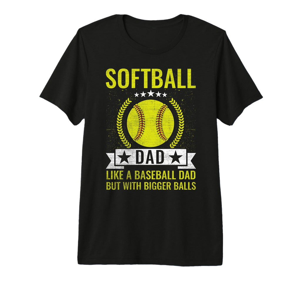 Mens Softball Dad Like Baseball Dad T-Shirt - Aesthetic Graphic Unisex - T-Shirt, Sweatshirt, Hoodie