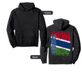 Gambia Flag Distressed Gambia Hoodie - Casual Everyday Wear Men Women - T-Shirt, Sweatshirt, Hoodie