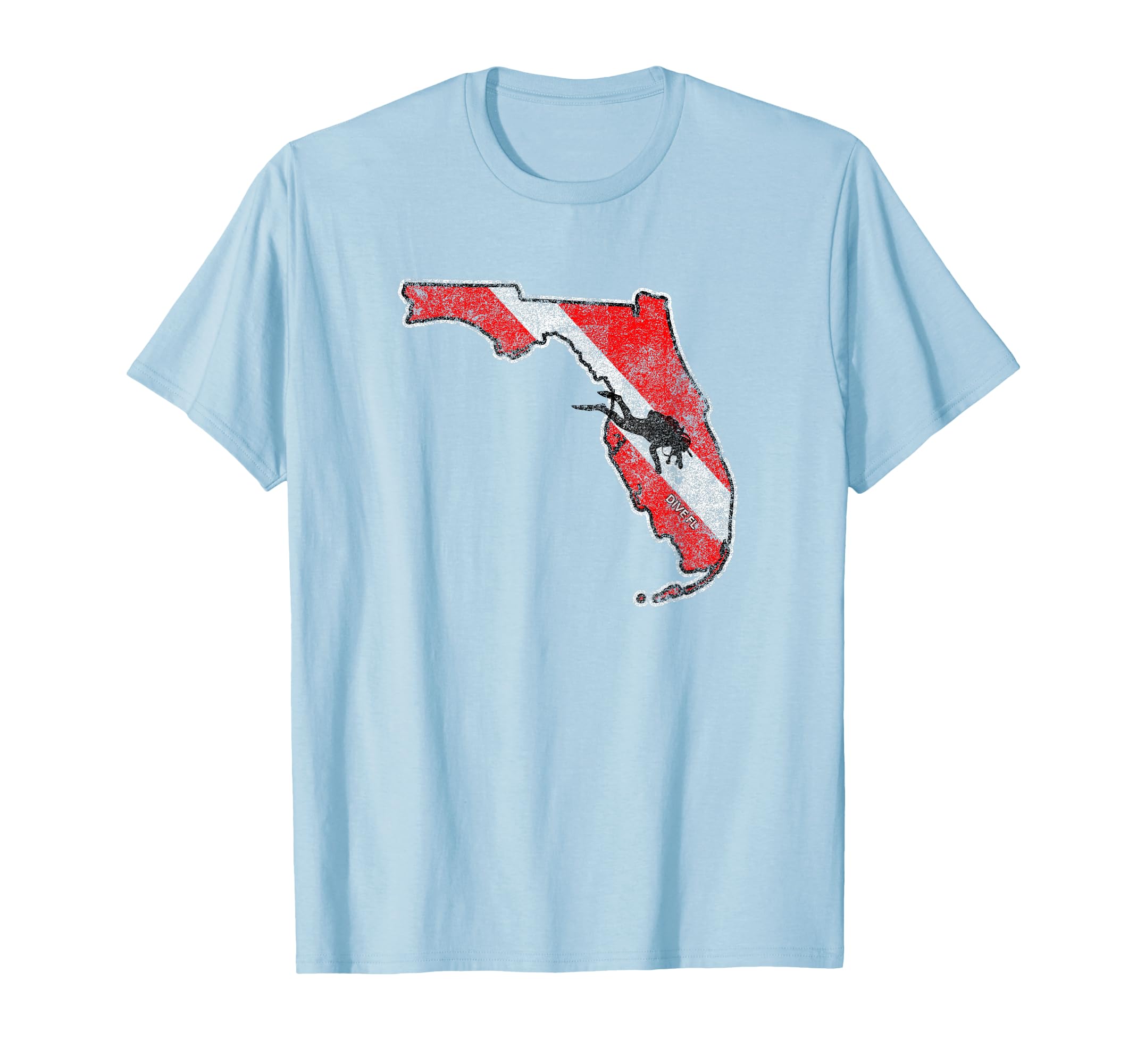 Distressed Dive Flag Florida State T-Shirt - Novelty Apparel for Adults - T-Shirt, Sweatshirt, Hoodie