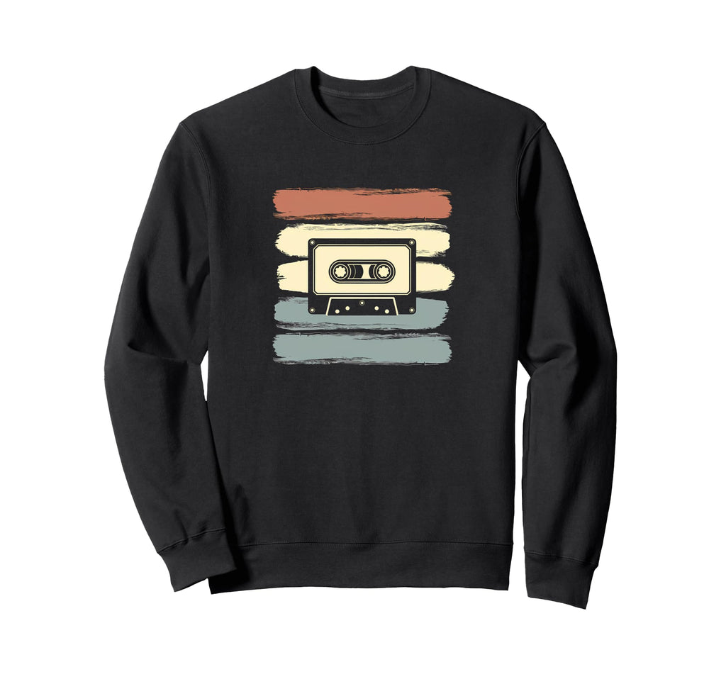 Cassette Tape Music Sweatshirt - Unique Graphic for Adults - T-Shirt, Sweatshirt, Hoodie