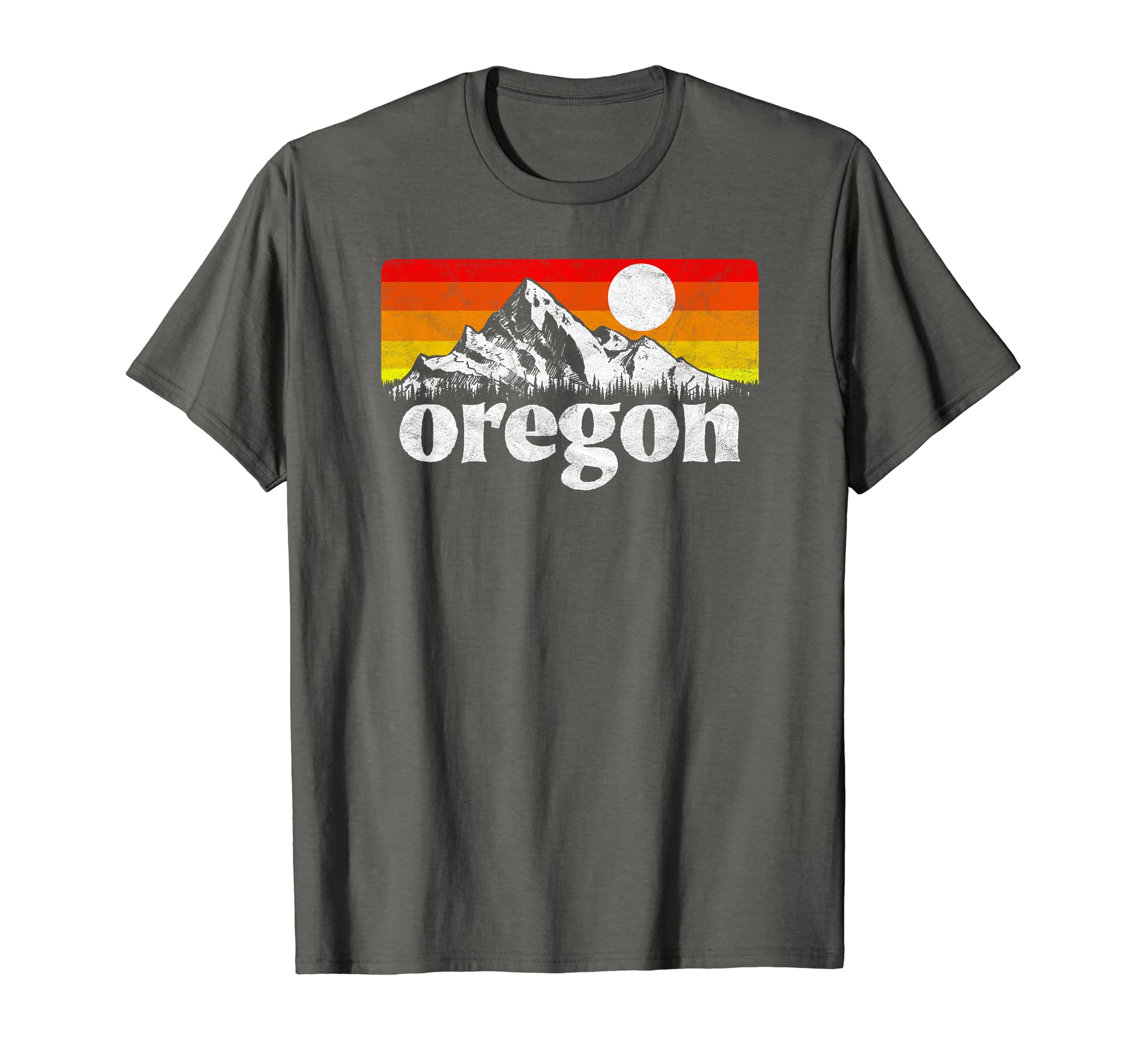 State Oregon Sunset Mountains T-Shirt - Unique Graphic Men Women - T-Shirt, Sweatshirt, Hoodie