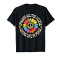 Peace Flower Imagine All People T-Shirt - Casual Everyday Wear Men Women - T-Shirt, Sweatshirt, Hoodie