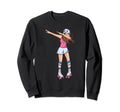 Dabbing Roller Skate Roller Skating Sweatshirt - Aesthetic Graphic Unisex - T-Shirt, Sweatshirt, Hoodie