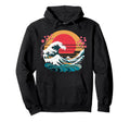 Big Wave Vaporwave Aesthetic 80S Anime Hoodie - Graphic Print Unisex - T-Shirt, Sweatshirt, Hoodie