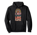 I Just Freaking Love Flutes Bohemian Hoodie - Graphic Print for Adults - T-Shirt, Sweatshirt, Hoodie