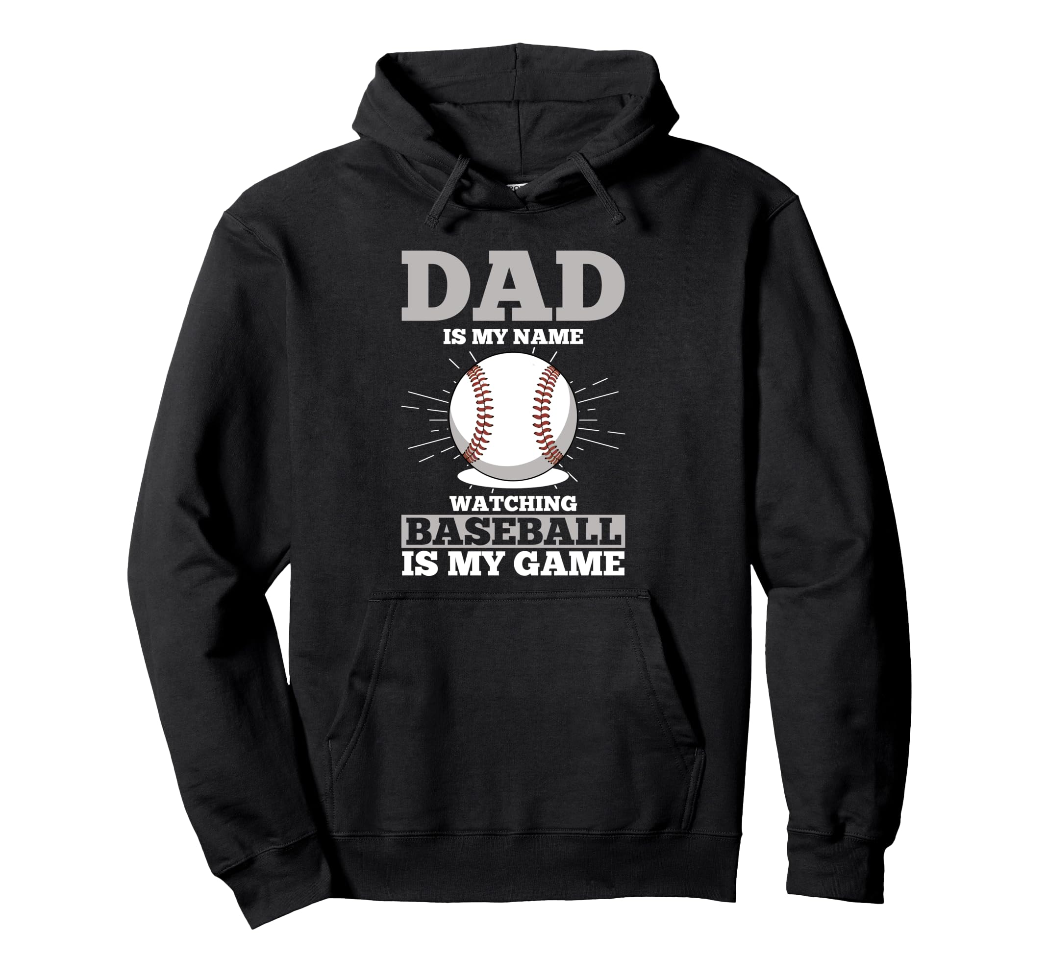 Fathers Day Baseball Dad Parent Hoodie - Novelty Apparel for Adults - T-Shirt, Sweatshirt, Hoodie