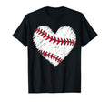 Baseball Distressed Heart Love Softball T-Shirt - Trendy Graphic Men Women - T-Shirt, Sweatshirt, Hoodie