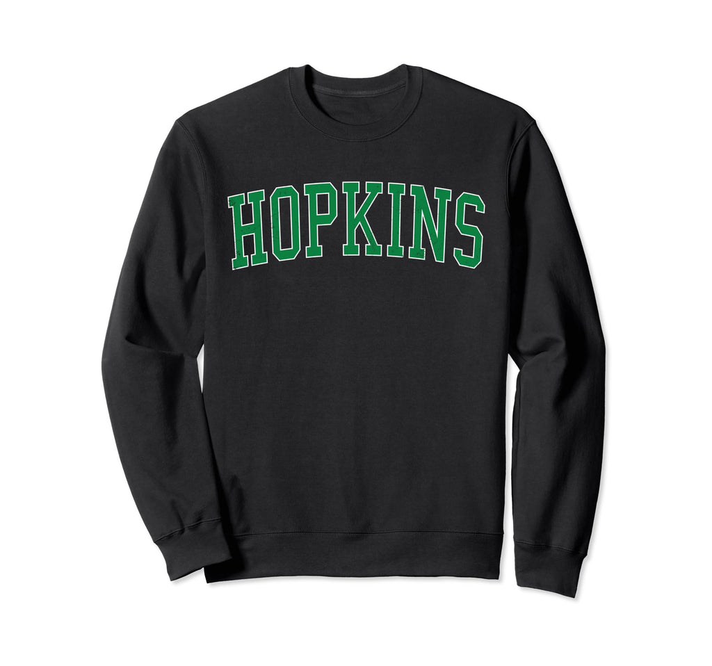 Hopkins Mn Distressed Green Varsity Sweatshirt - Unique Graphic Men Women - T-Shirt, Sweatshirt, Hoodie