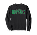 Hopkins Mn Distressed Green Varsity Sweatshirt - Unique Graphic Men Women - T-Shirt, Sweatshirt, Hoodie