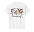 Funny Game Day Just Baseball Goose T-Shirt - Novelty Apparel for Adults - T-Shirt, Sweatshirt, Hoodie