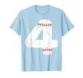 Number 4 Baseball Distressed Team T-Shirt - Streetwear Style Men Women - T-Shirt, Sweatshirt, Hoodie