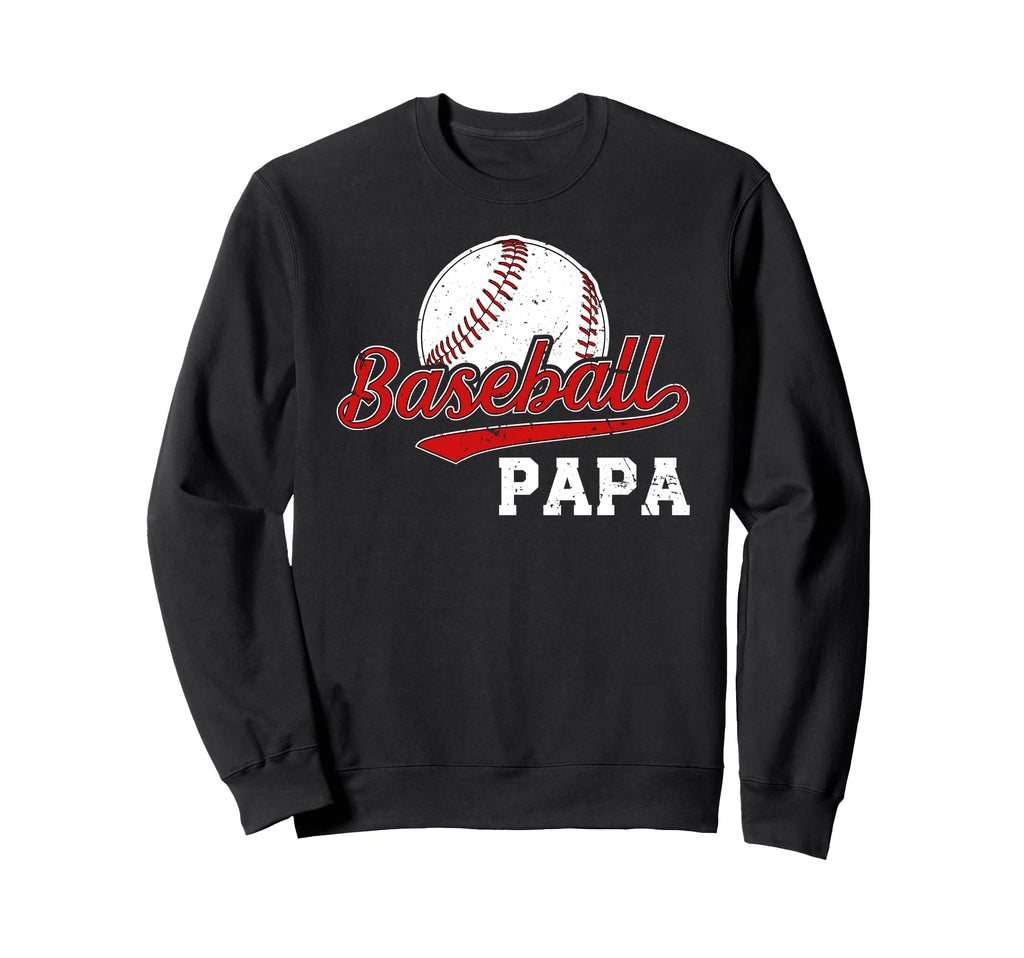 Baseball Papa Grandpa Papa Sweatshirt - Custom Art Print for Adults - T-Shirt, Sweatshirt, Hoodie