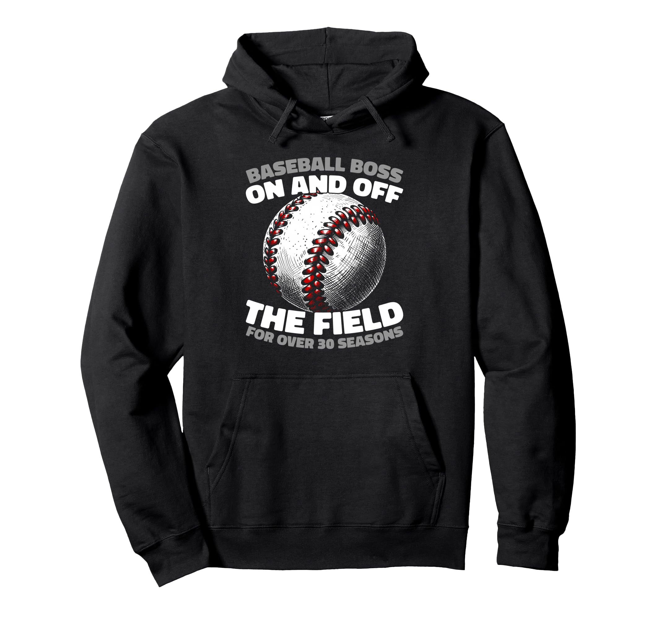 30 Years Old Baseball Team Player Hoodie - Fun Novelty Design for Adults - T-Shirt, Sweatshirt, Hoodie