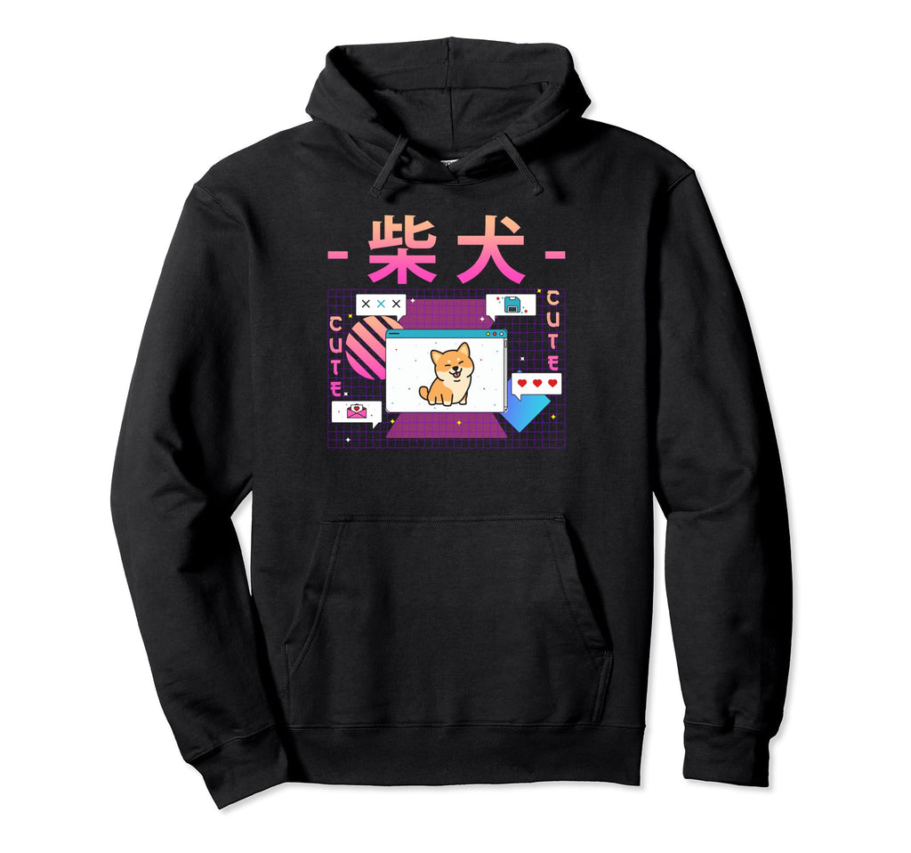 Japanese Vaporwave Animals Japan Hoodie - Casual Everyday Wear Men Women - T-Shirt, Sweatshirt, Hoodie