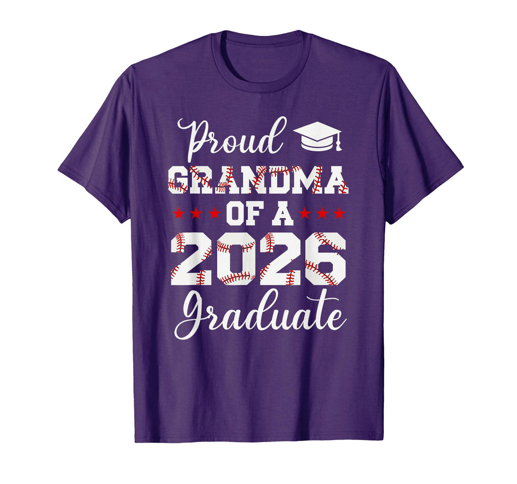 Proud Grandma 2026 Senior Baseball T-Shirt - Trendy Graphic Men Women - T-Shirt, Sweatshirt, Hoodie