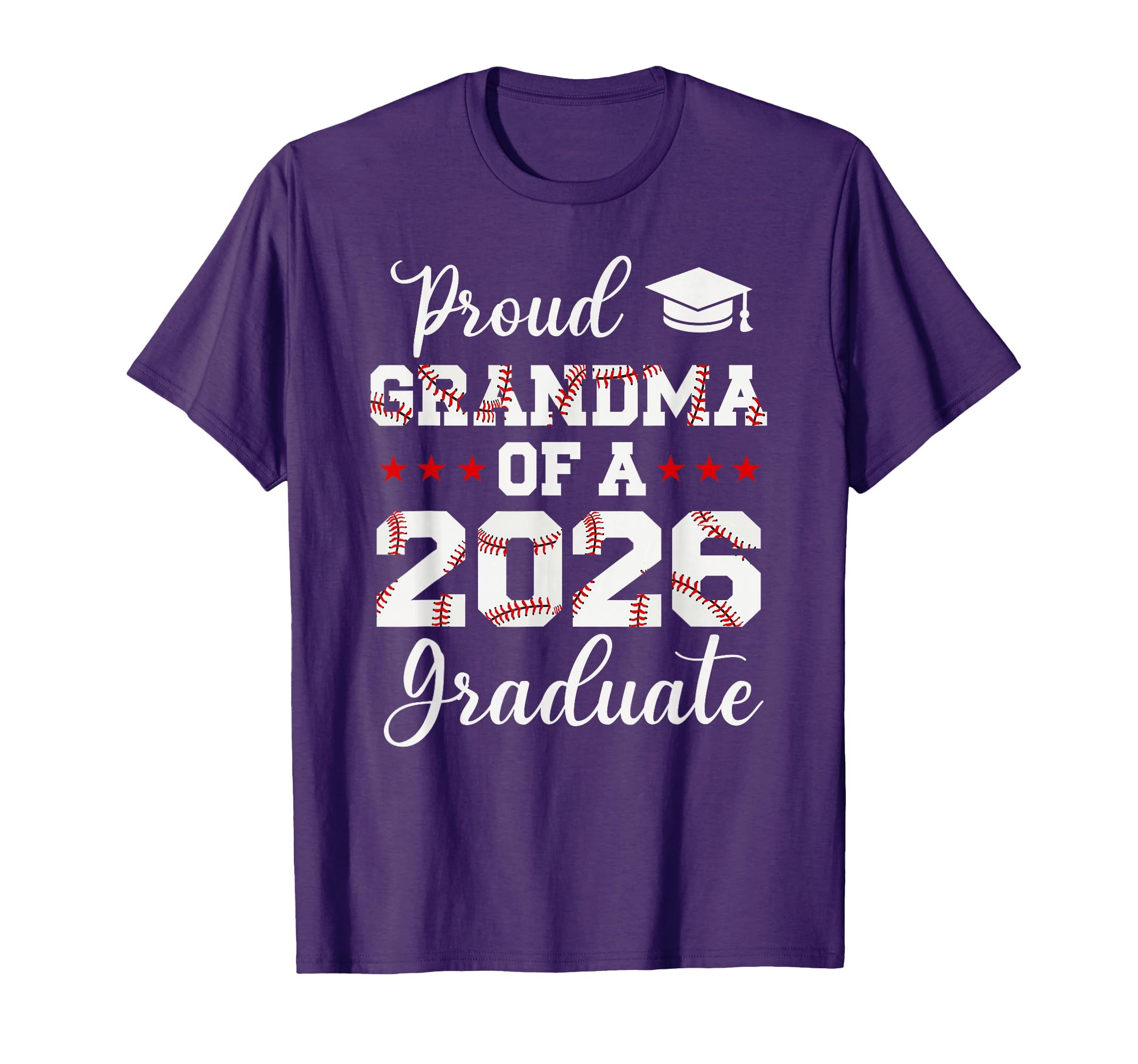 Proud Grandma 2026 Senior Baseball T-Shirt - Trendy Graphic Men Women - T-Shirt, Sweatshirt, Hoodie