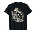 Feral Wife Skeleton Spoiled Wife T-Shirt - Minimalist Print for Adults - T-Shirt, Sweatshirt, Hoodie
