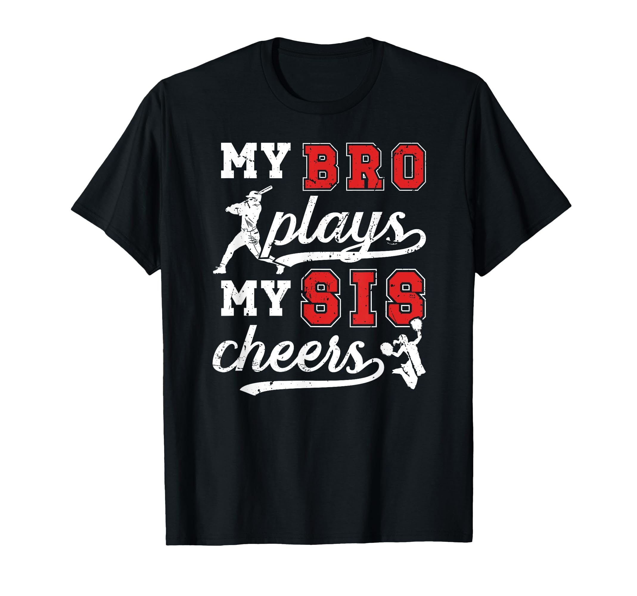 Baseball Cheer Brother Baseball T-Shirt - Casual Everyday Wear Men Women - T-Shirt, Sweatshirt, Hoodie