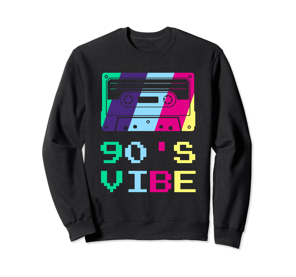 90S Vibe Cassette Tape 90S Music Sweatshirt - Fun Novelty Design for Adults - T-Shirt, Sweatshirt, Hoodie