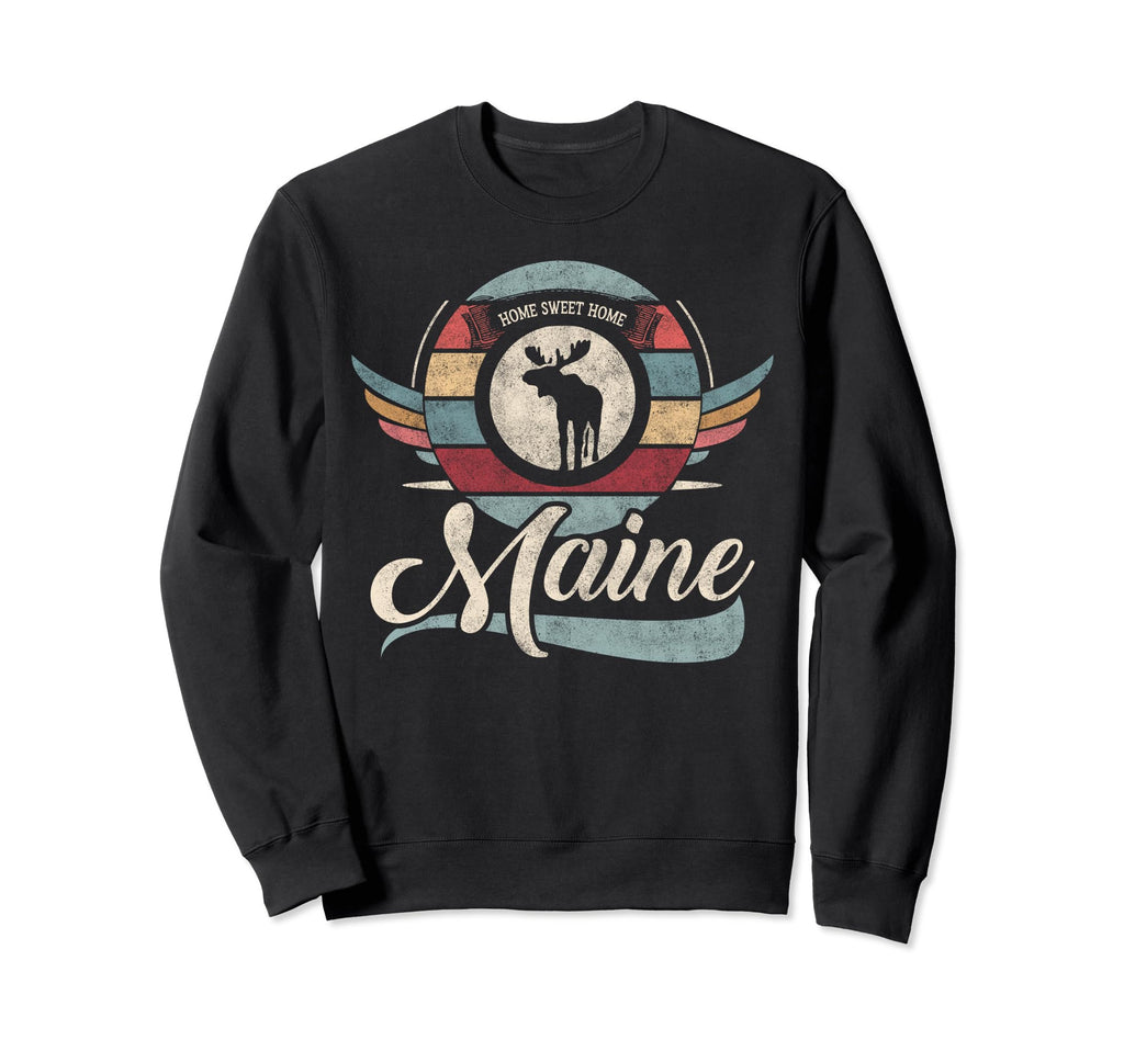 Maine State Animal Moose Lover Sweatshirt - Minimalist Print for Adults - T-Shirt, Sweatshirt, Hoodie