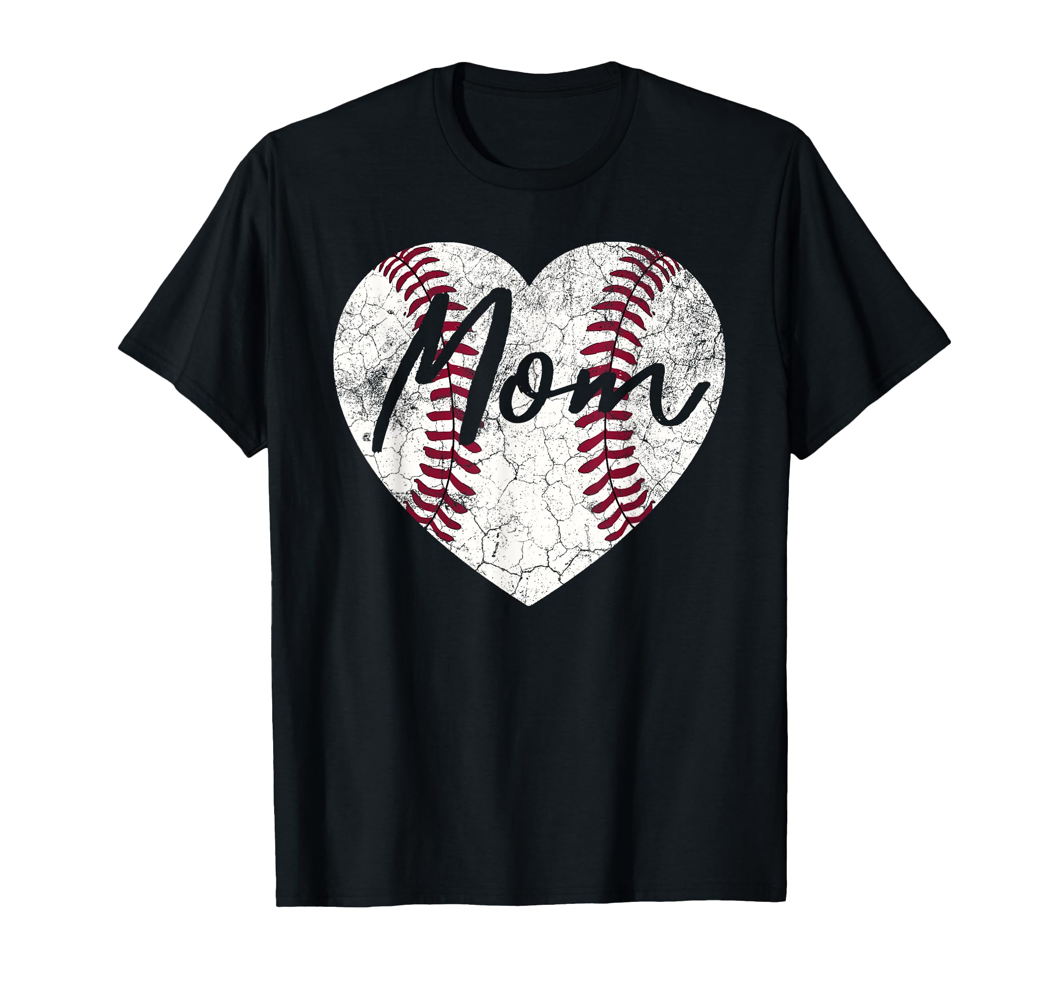 Baseball Softball Heart Mom Mothers T-Shirt - Streetwear Style Men Women - T-Shirt, Sweatshirt, Hoodie