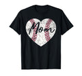 Baseball Heart Mom Softball Wife T-Shirt - Trendy Graphic for Adults - T-Shirt, Sweatshirt, Hoodie