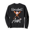 Baseball Aunt Family Matching Aunt Sweatshirt - Fun Novelty Design Unisex - T-Shirt, Sweatshirt, Hoodie