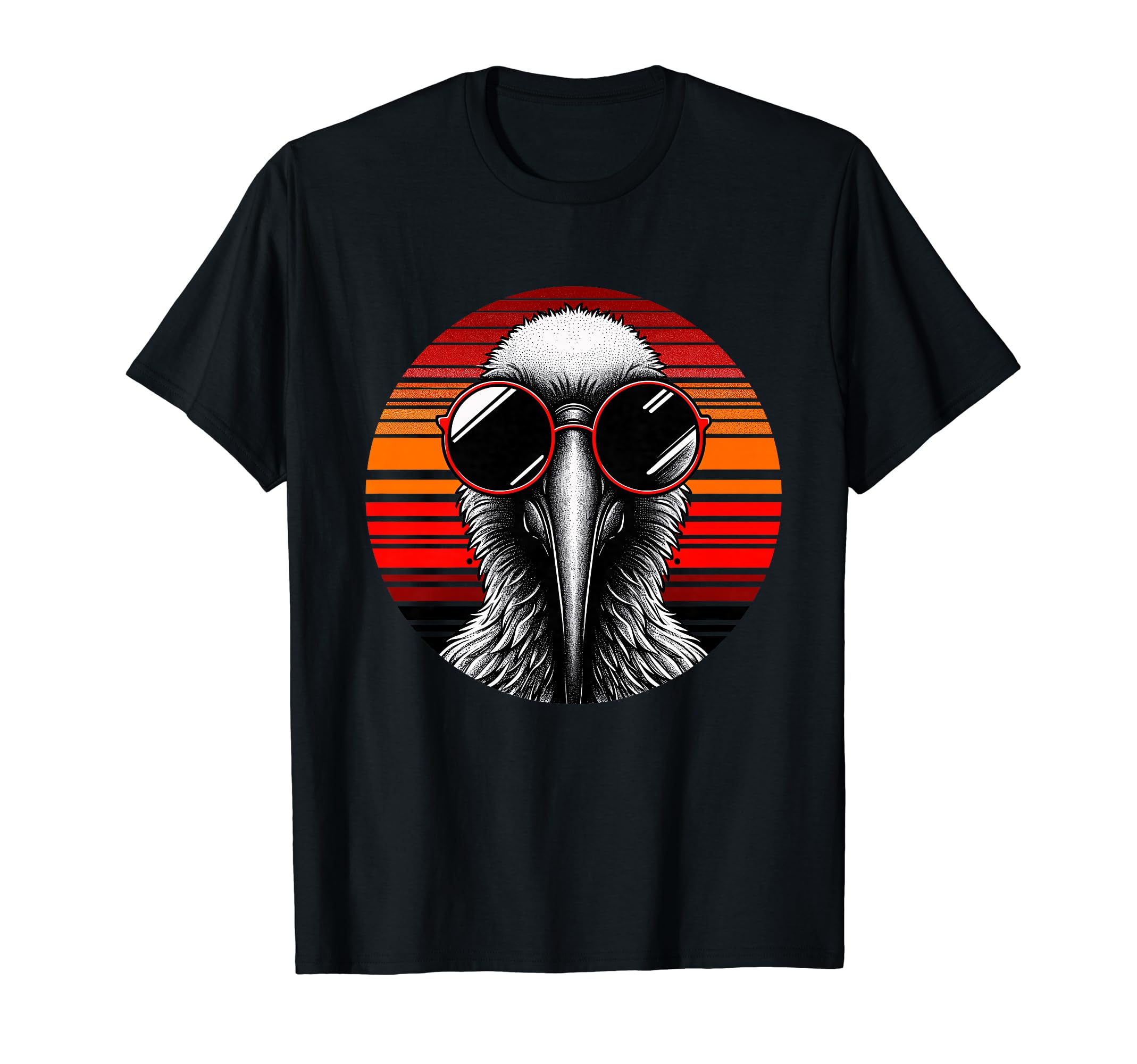 Ibis Bird Sunglasses Sunset 70S T-Shirt - Casual Everyday Wear Unisex - T-Shirt, Sweatshirt, Hoodie