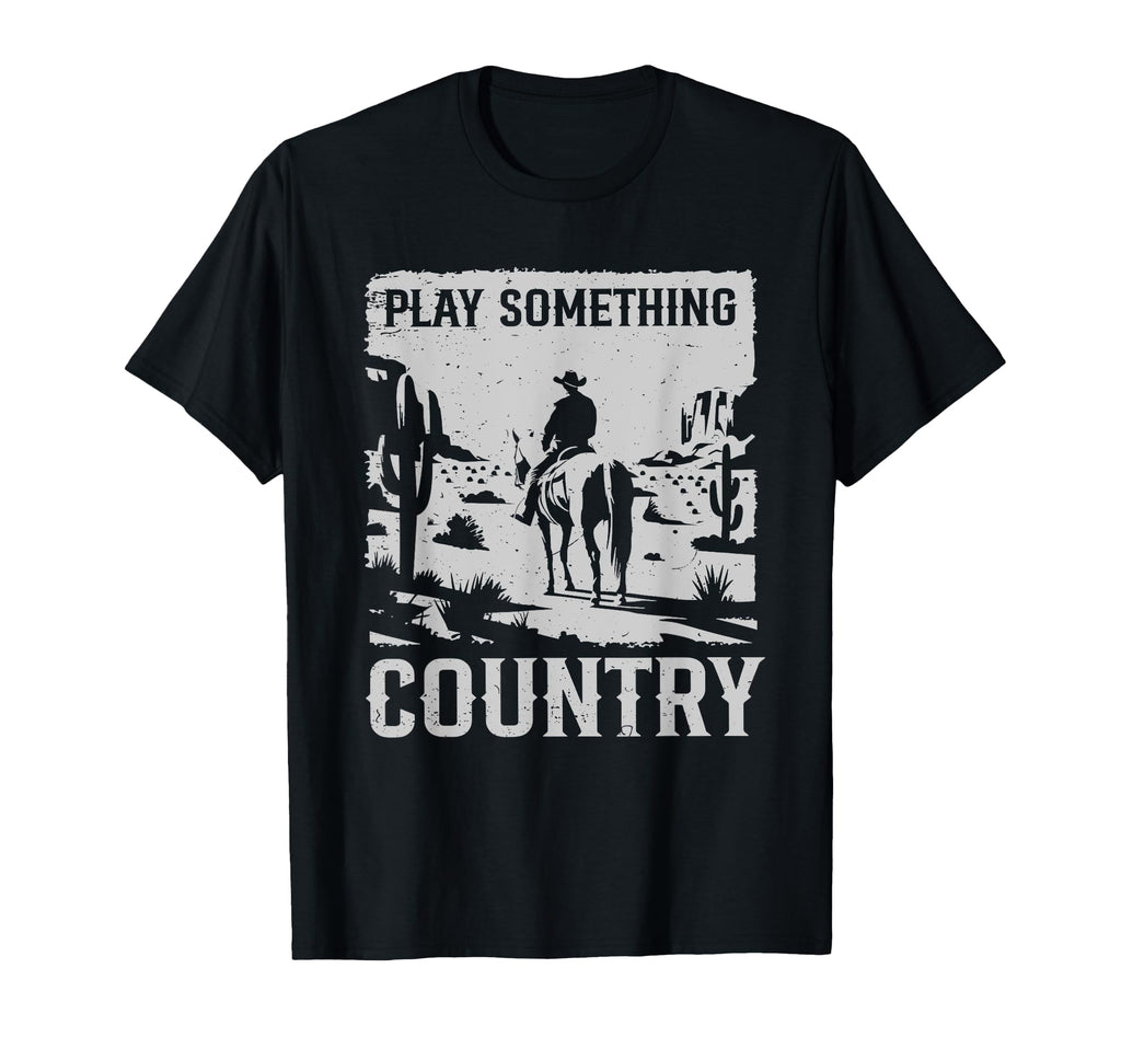 Cowboy Horseback Western Play T-Shirt - Custom Art Print Men Women - T-Shirt, Sweatshirt, Hoodie