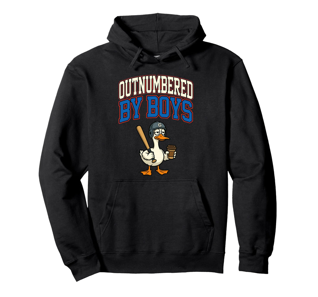 Funny Mom Goose Mothers Day Outnumbered Hoodie - Trendy Graphic Men Women - T-Shirt, Sweatshirt, Hoodie