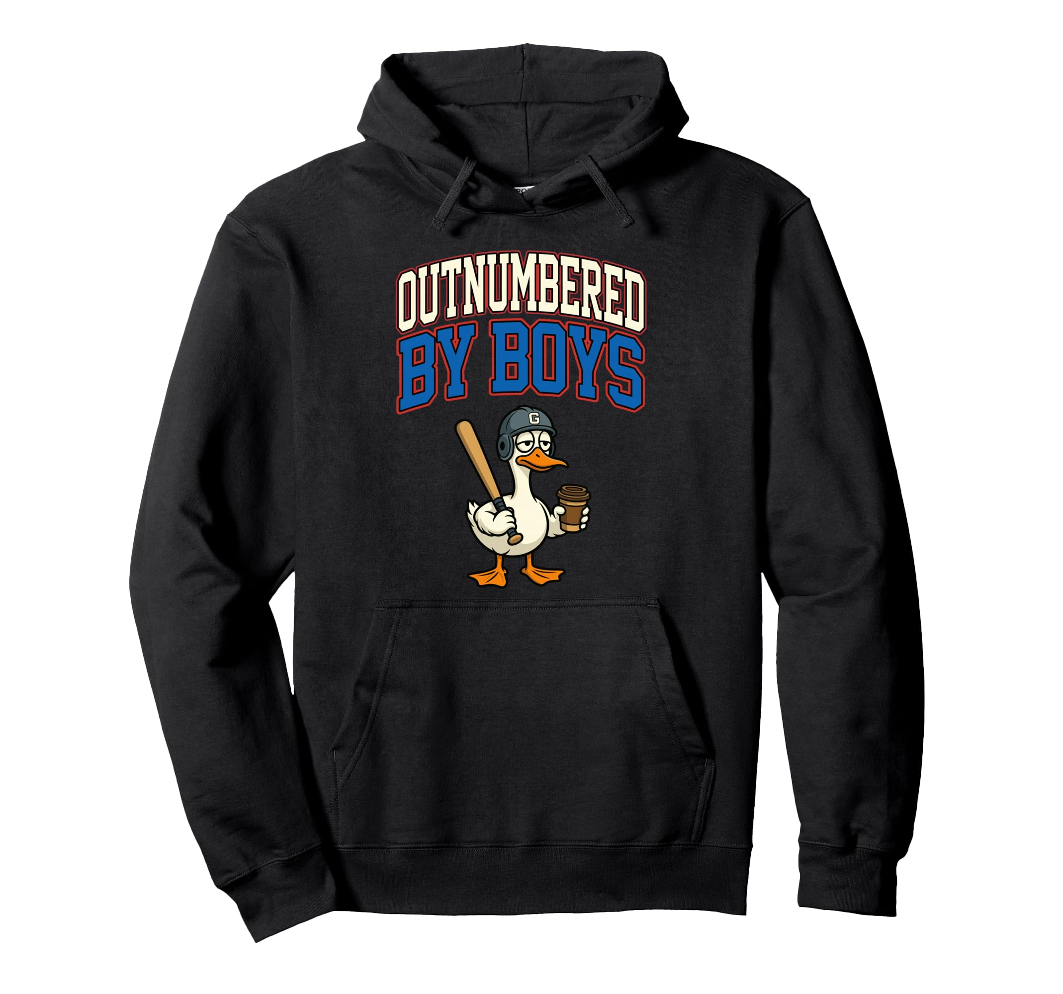 Funny Mom Goose Mothers Day Outnumbered Hoodie - Trendy Graphic Men Women - T-Shirt, Sweatshirt, Hoodie