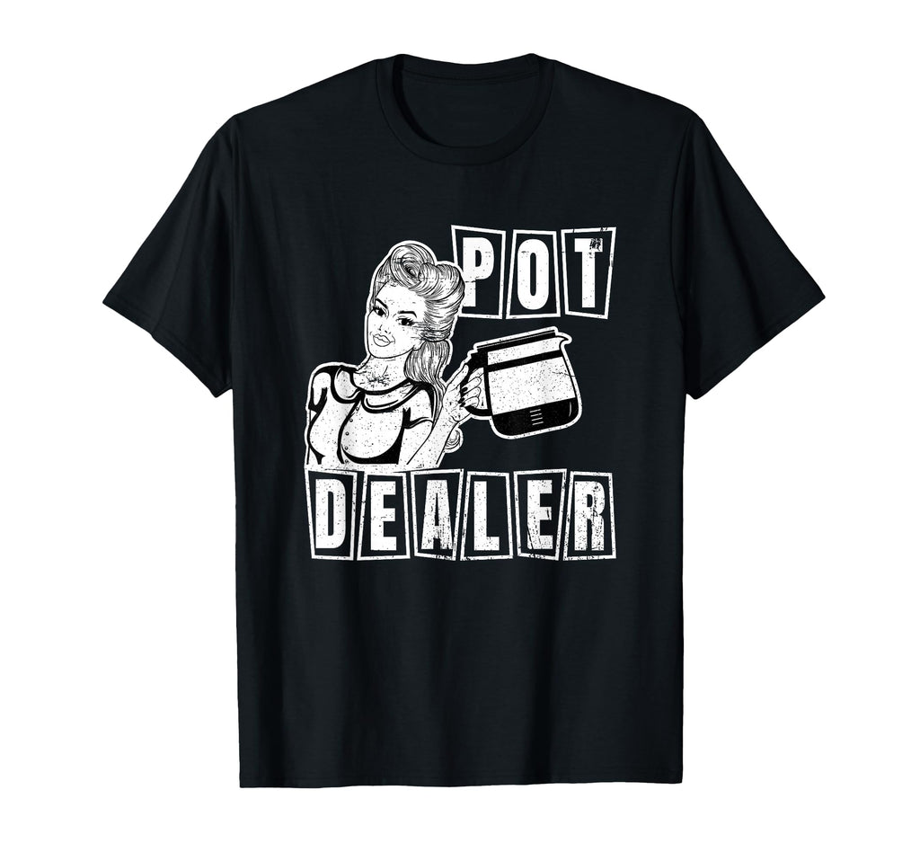 Funny Diner Waitress Server Coffee Pot T-Shirt - Unique Graphic for Adults - T-Shirt, Sweatshirt, Hoodie