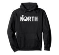 Up North Alaska Distressed Text State Hoodie - Aesthetic Graphic Men Women - T-Shirt, Sweatshirt, Hoodie