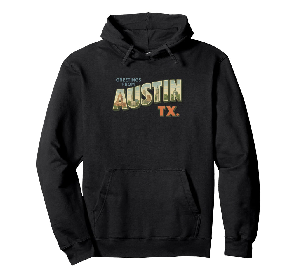 Austin Texas Postcard And Co T-Shirt - Trendy Graphic Unisex - T-Shirt, Sweatshirt, Hoodie