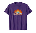 Skokie Illinois Il Rainbow 70S T-Shirt - Graphic Print Men Women - T-Shirt, Sweatshirt, Hoodie
