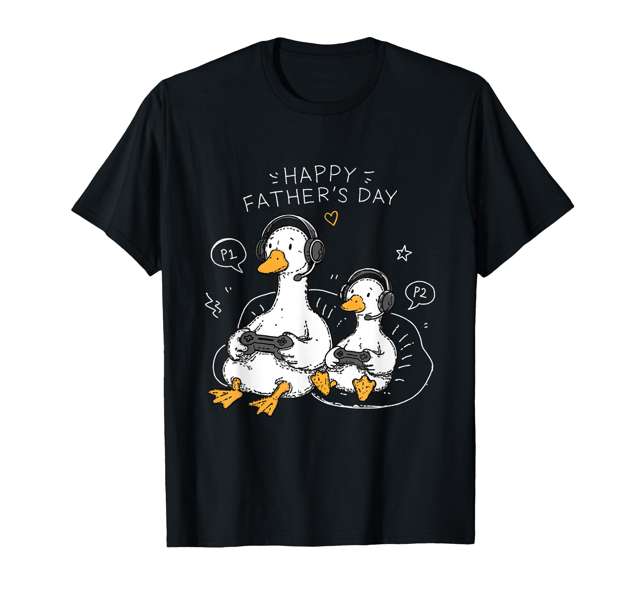 Funny Gaming Dad Goose Fathers Day Gamer T-Shirt - Unique Graphic Men Women - T-Shirt, Sweatshirt, Hoodie