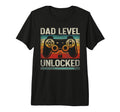 Mens Dad Level Unlocked Gaming Gamer T-Shirt - Trendy Graphic for Adults - T-Shirt, Sweatshirt, Hoodie