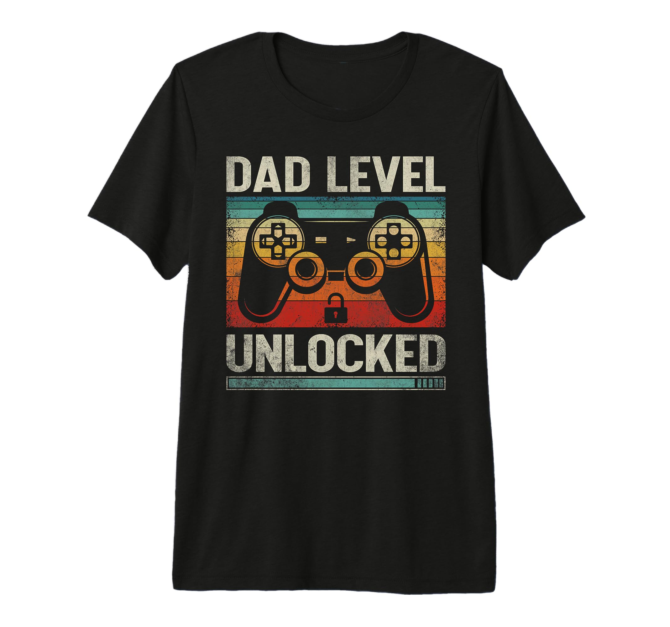 Mens Dad Level Unlocked Gaming Gamer T-Shirt - Trendy Graphic for Adults - T-Shirt, Sweatshirt, Hoodie