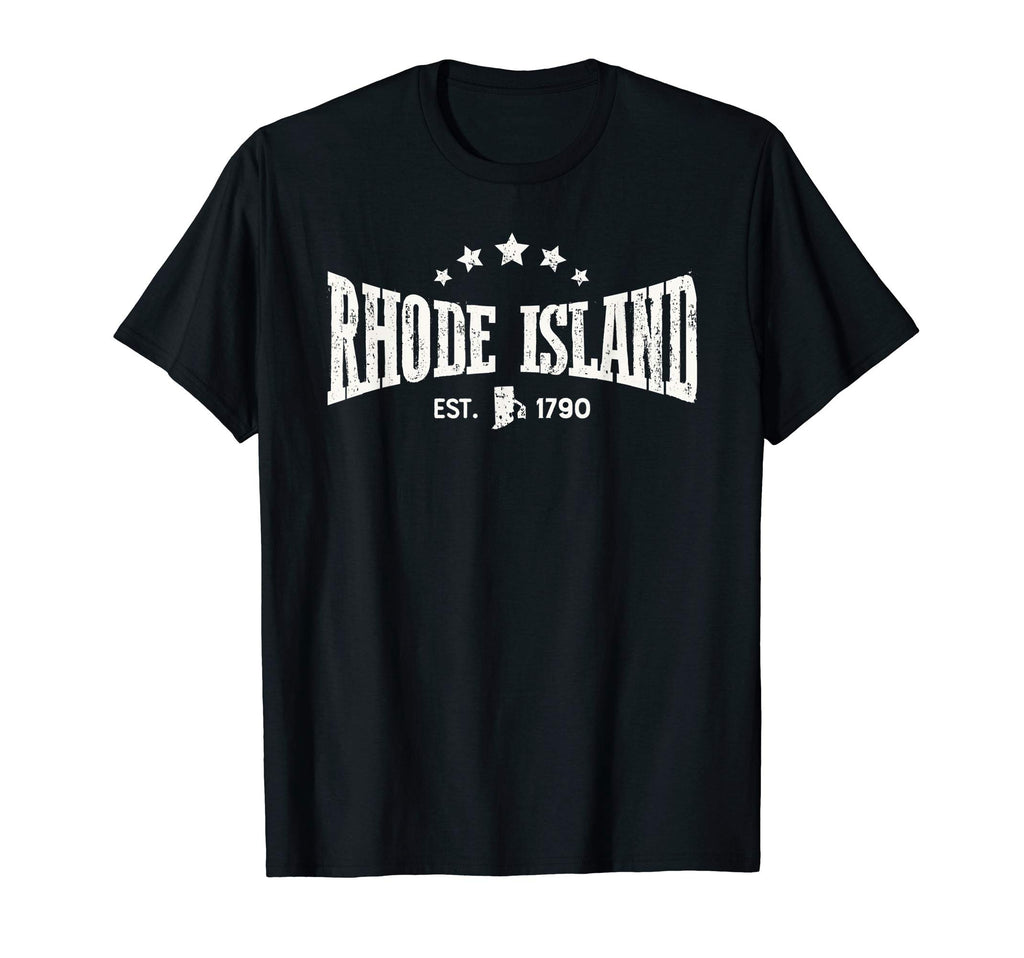 Rhode Island Distressed Rodeo Home State T-Shirt - Minimalist Print Unisex - T-Shirt, Sweatshirt, Hoodie